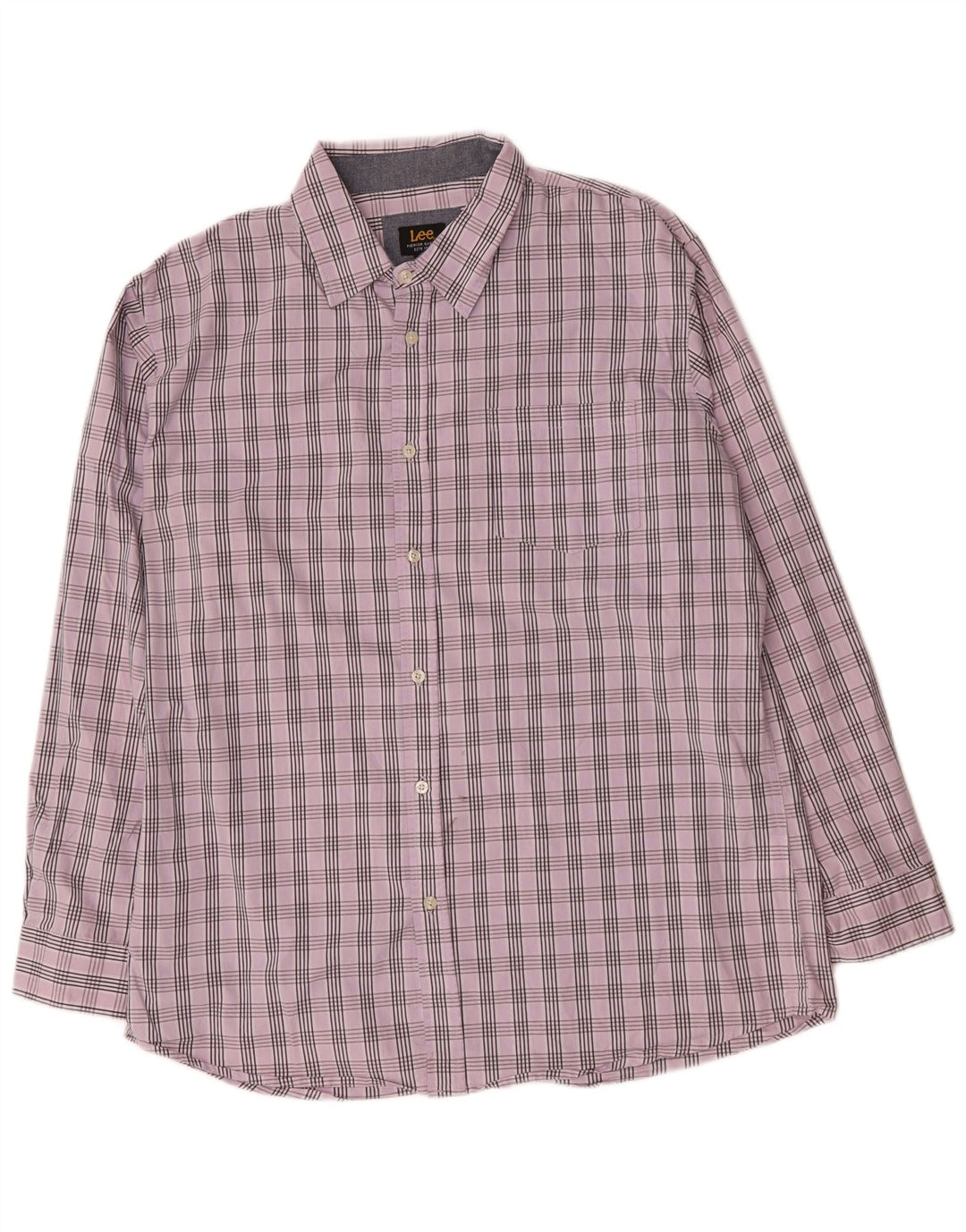 Мужская рубашка Lee XL, фиолетовая клетка, хлопок