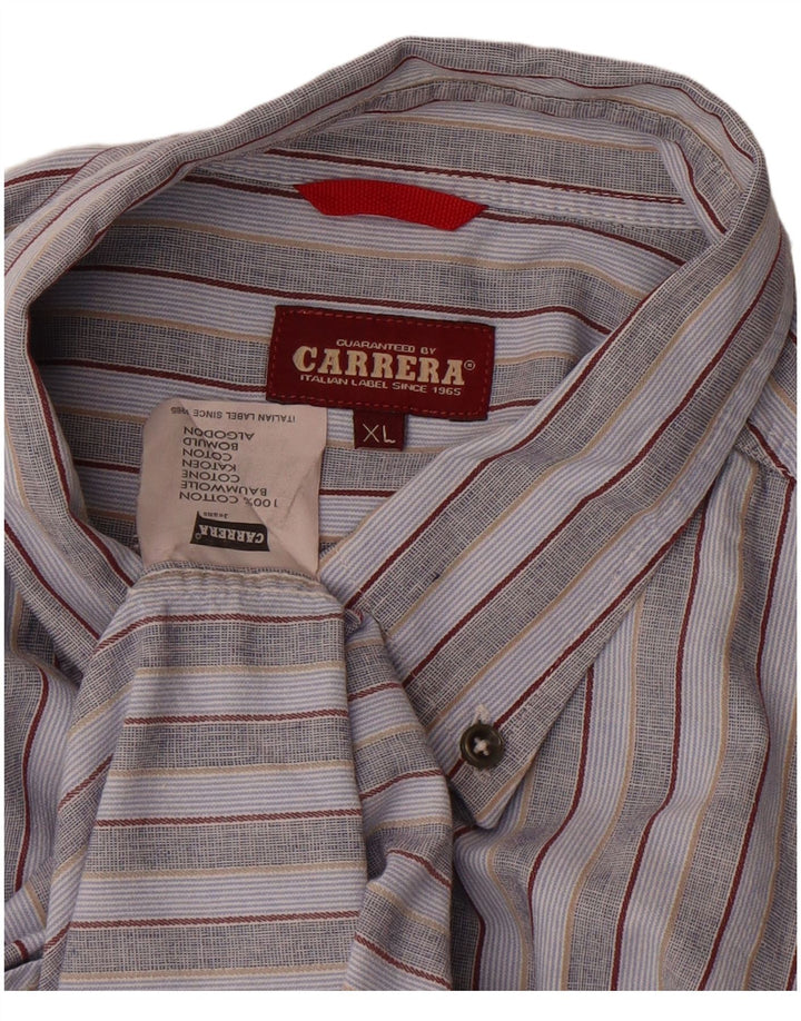 Мужская рубашка Carrera XL из хлопка в синюю полоску