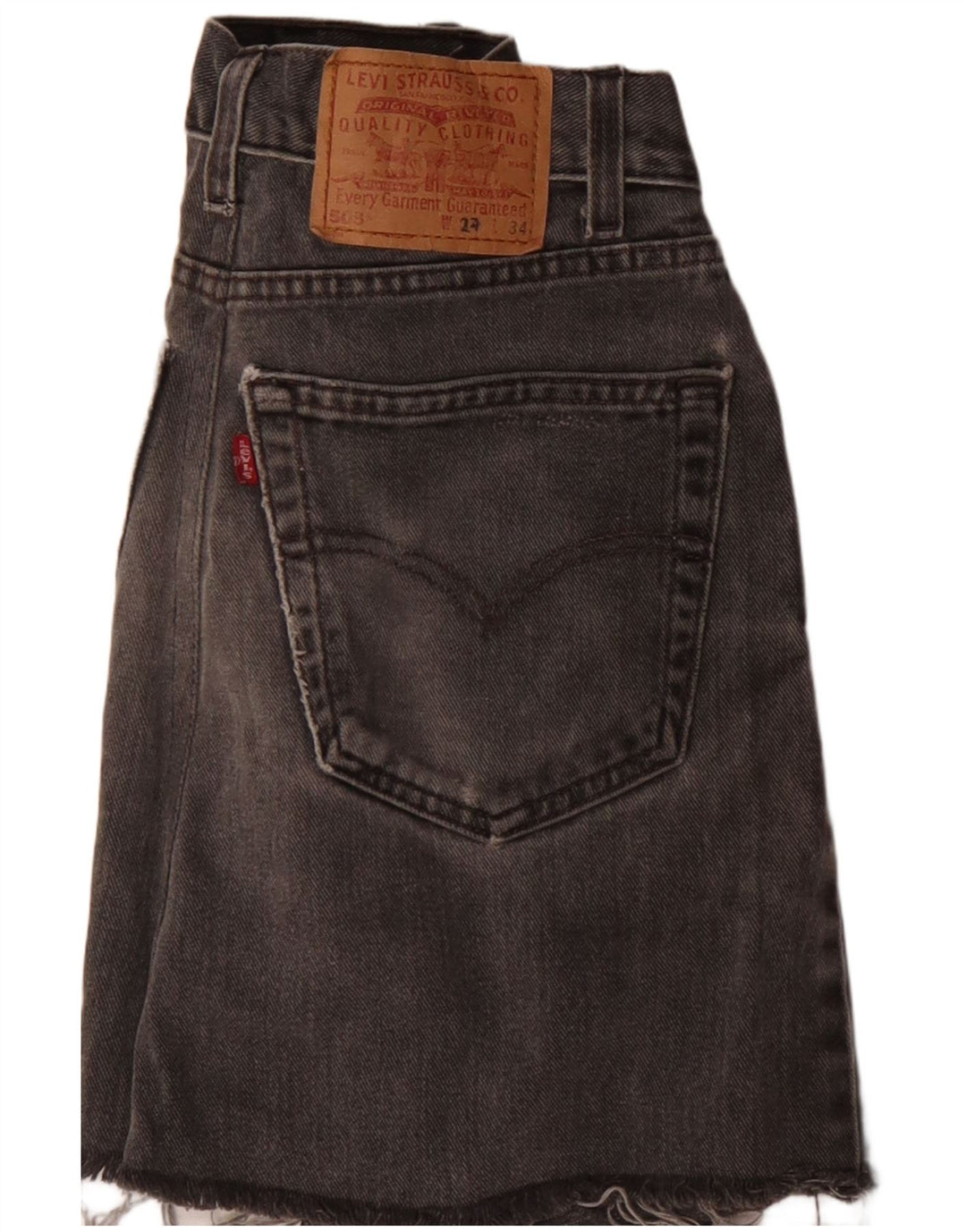 Женская джинсовая юбка Levi's 503 W24 XS Серая
