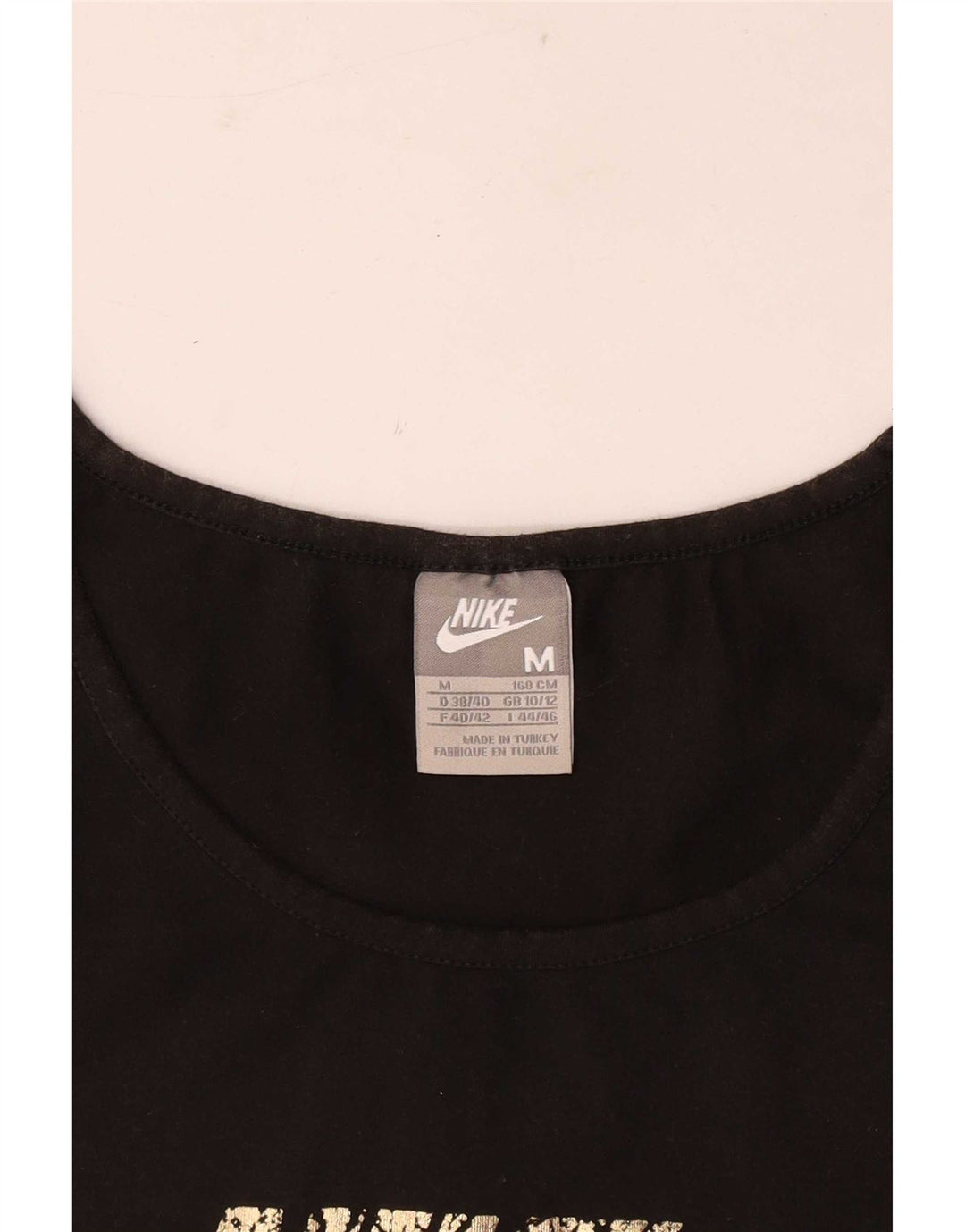 Женская футболка с рисунком Nike Top UK 10/12, средний черный