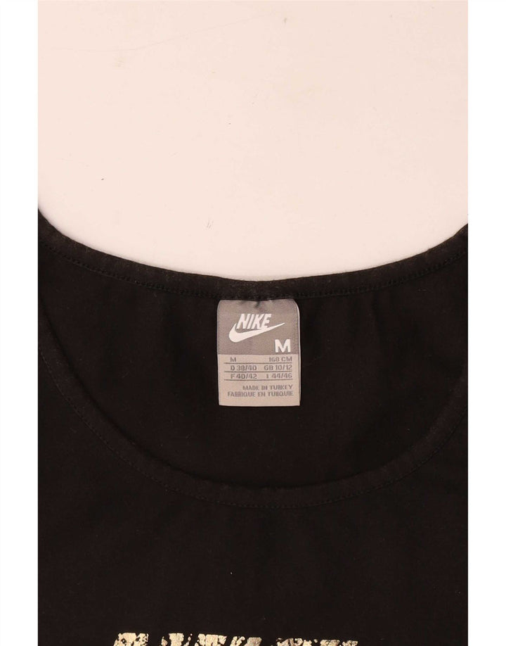 Женская футболка с рисунком Nike Top UK 10/12, средний черный