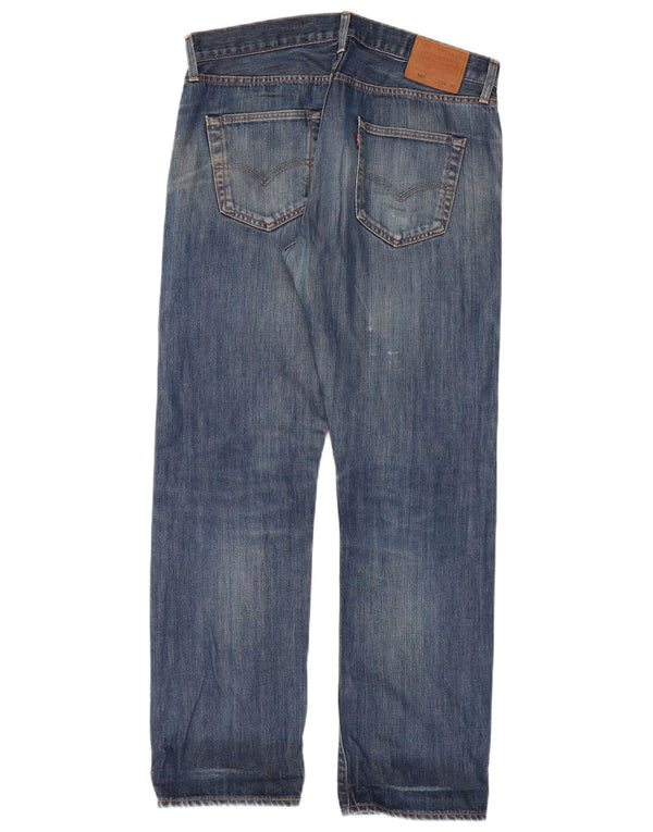 Мужские прямые джинсы Levi's 501 W34 L32 синие, хлопок