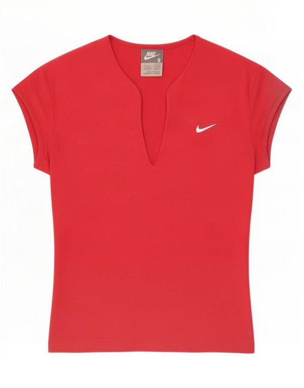 Женская футболка Nike Top UK 8/10, маленькая красная
