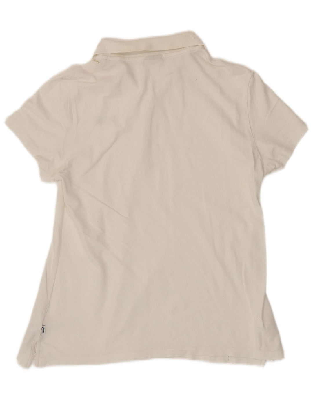 PUMA Womens Polo Shirt UK 16 Large  White Cotton
