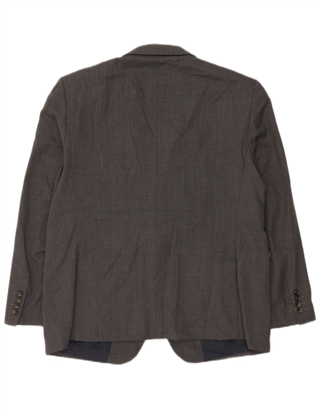 Мужской короткий пиджак на двух пуговицах Marks & Spencer, Великобритания, 44 XL, серая шерсть