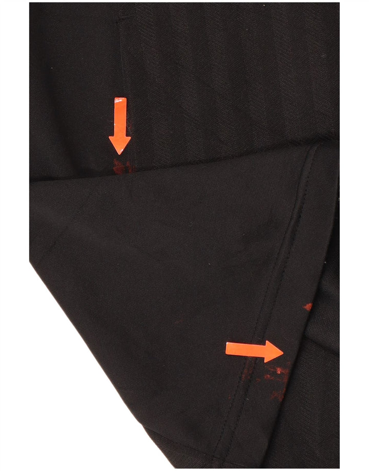 Мужская спортивная куртка ADIDAS UK 38/40, средняя, черная в полоску