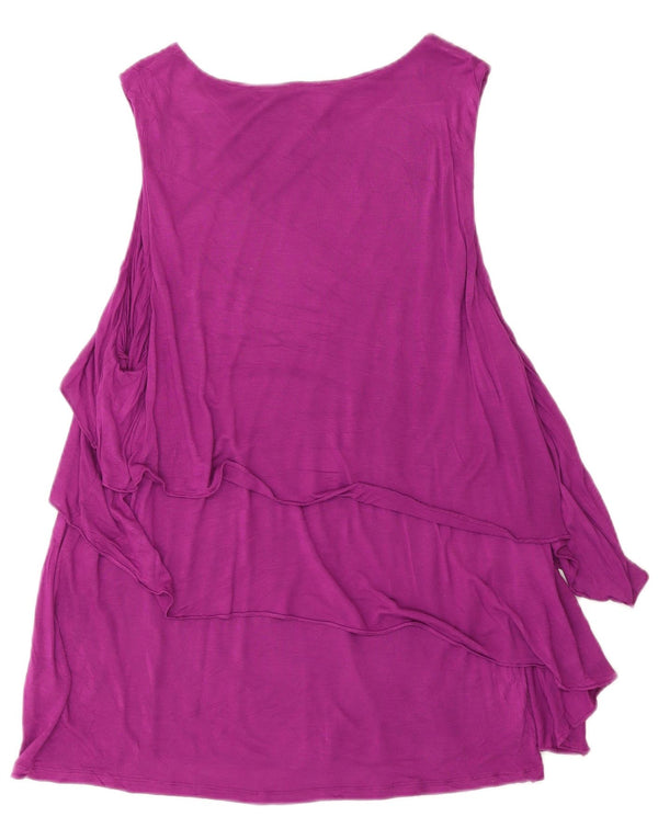 Женская блузка без рукавов Ralph Lauren, Великобритания, 18 XL, фиолетовый, вискоза