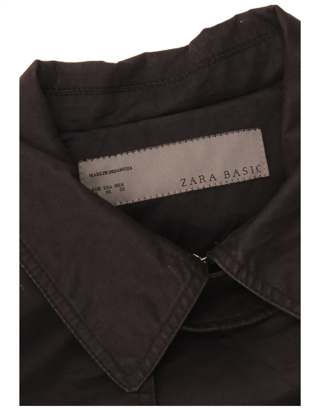 Женский тренч Zara UK 18 XL, черный
