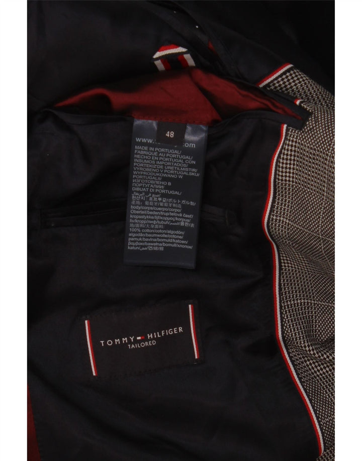 Мужской пиджак на двух пуговицах Tommy Hilfiger IT 48, средний серый в клетку