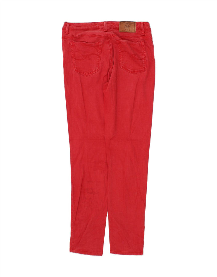 TRUSSARDI Womens Slim Jeans W29 L28  Red Cotton Vintage Trussardi and Second-Hand Trussardi from Messina Hembry 