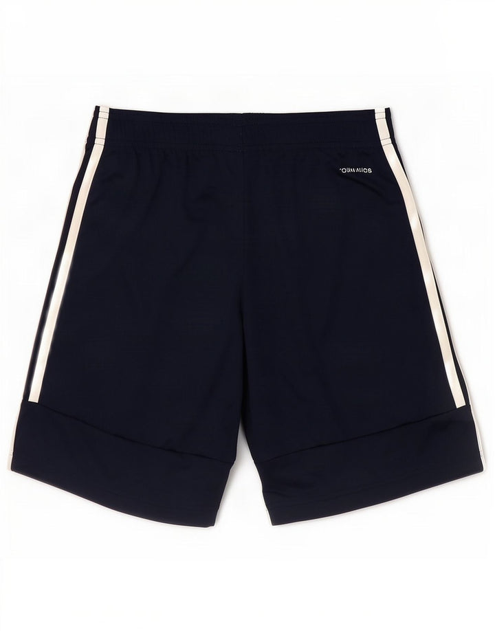 Мужские спортивные шорты Adidas Climalite, маленькие, темно-синие, полиэстер