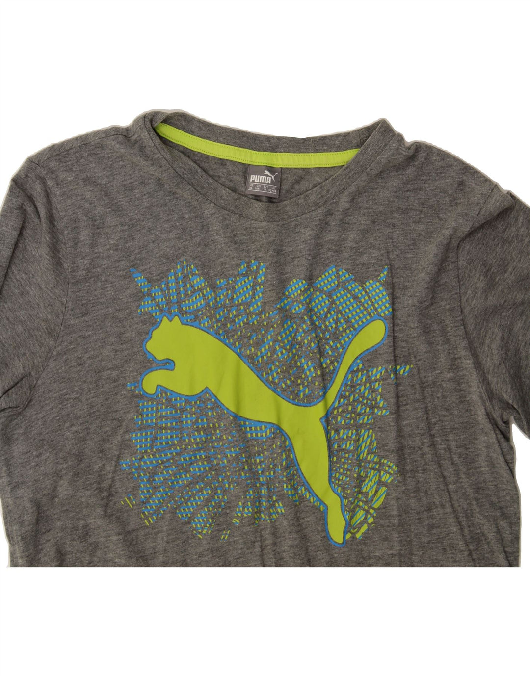 PUMA Boys Graphic T-Shirt Top 13-14 Years  Grey Vintage Puma and Second-Hand Puma from Messina Hembry 