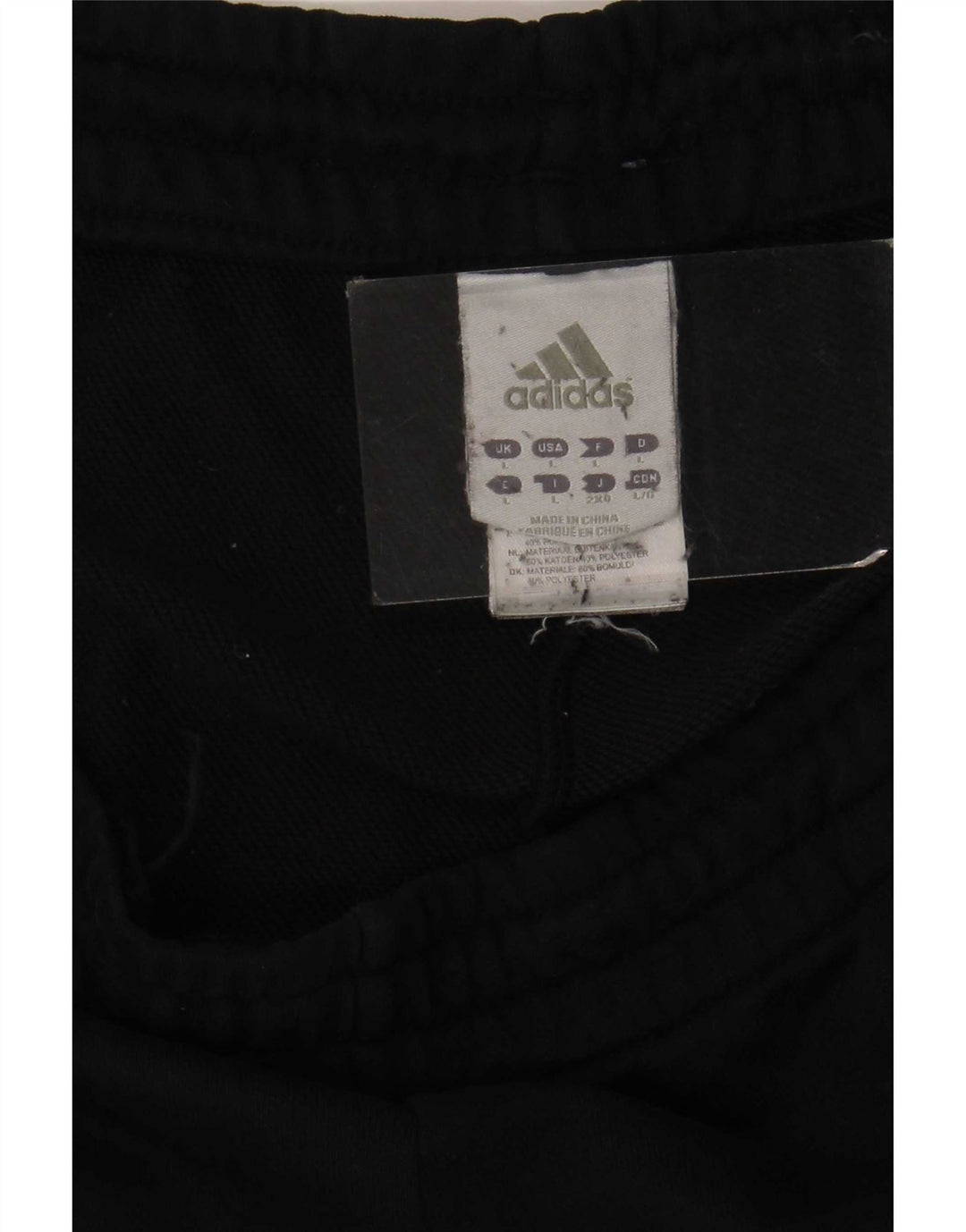 Мужские спортивные брюки Adidas Climalite, большие черные хлопковые брюки
