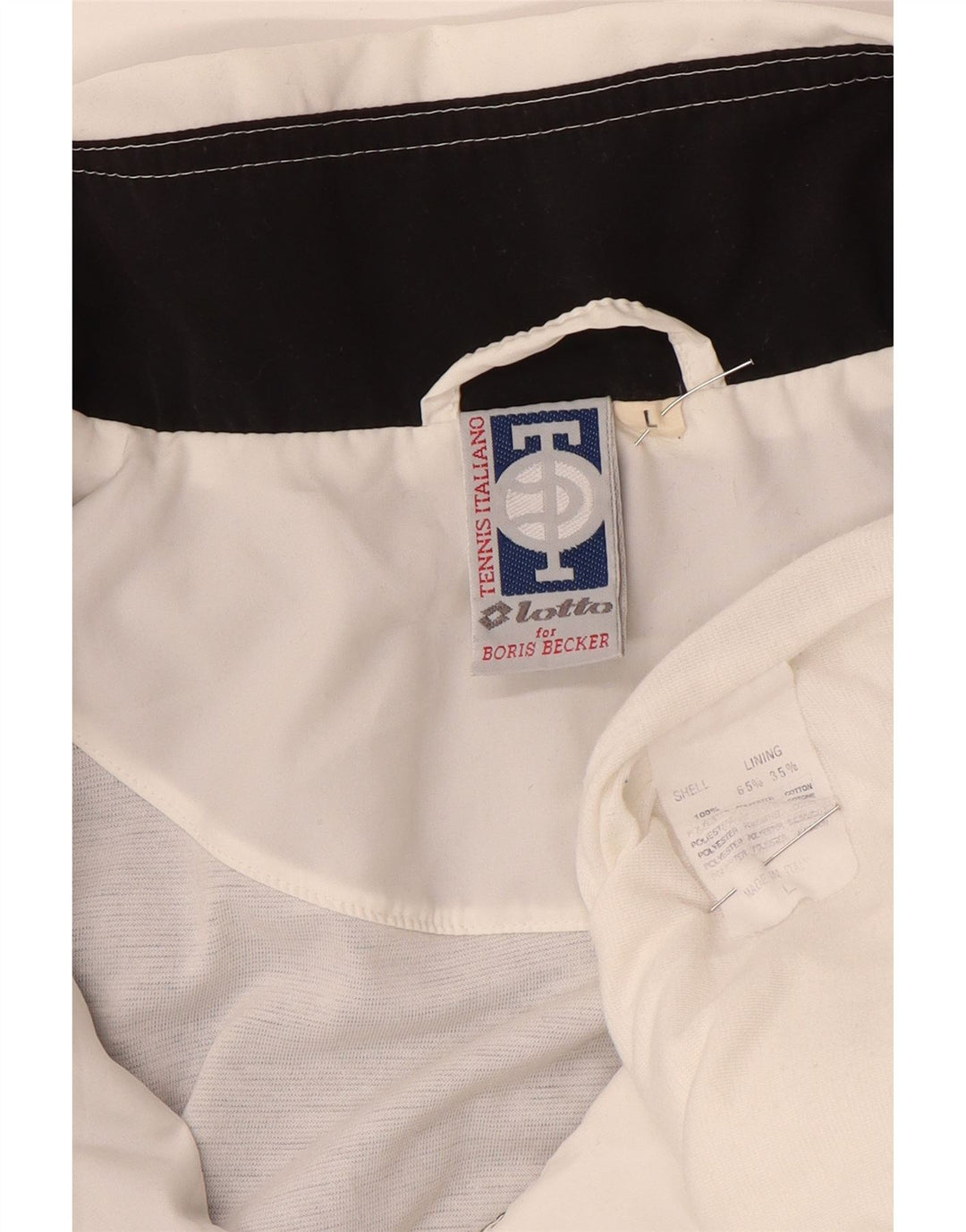 Мужской спортивный костюм Lotto, верхняя куртка, большой черный полиэстер с цветными блоками