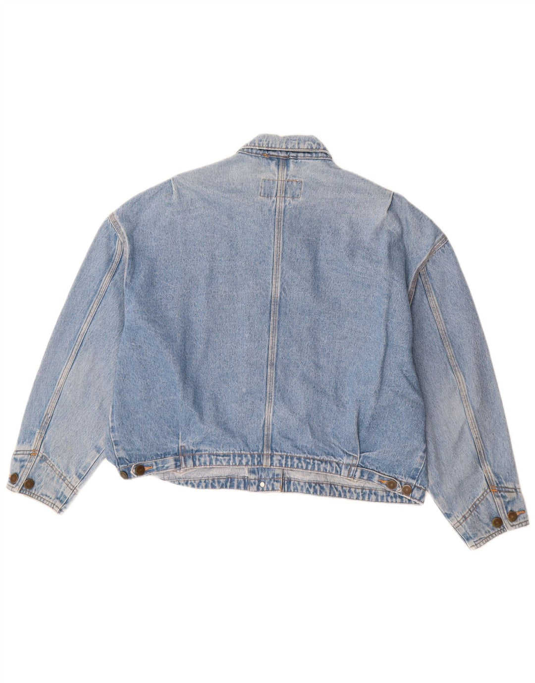 EDDIE BAUER Женская джинсовая куртка оверсайз UK 14, средний синий хлопок