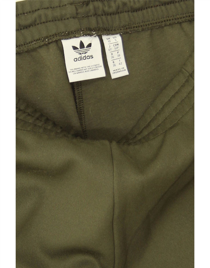 Женские спортивные брюки Adidas UK 10, малый, цвет хаки, полиэстер