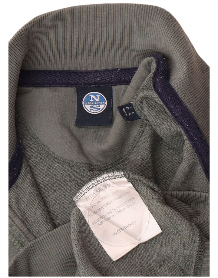 North Sails Мужской спортивный костюм с графическим рисунком, верхняя куртка, средний зеленый хлопок, хлопок