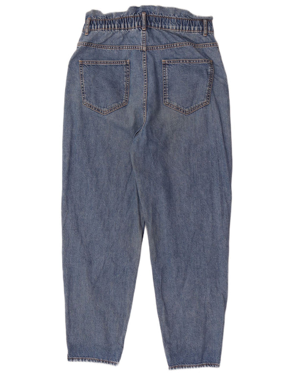 Zara Womens High Waist Tapered Jeans Medium W28 L27 Blue