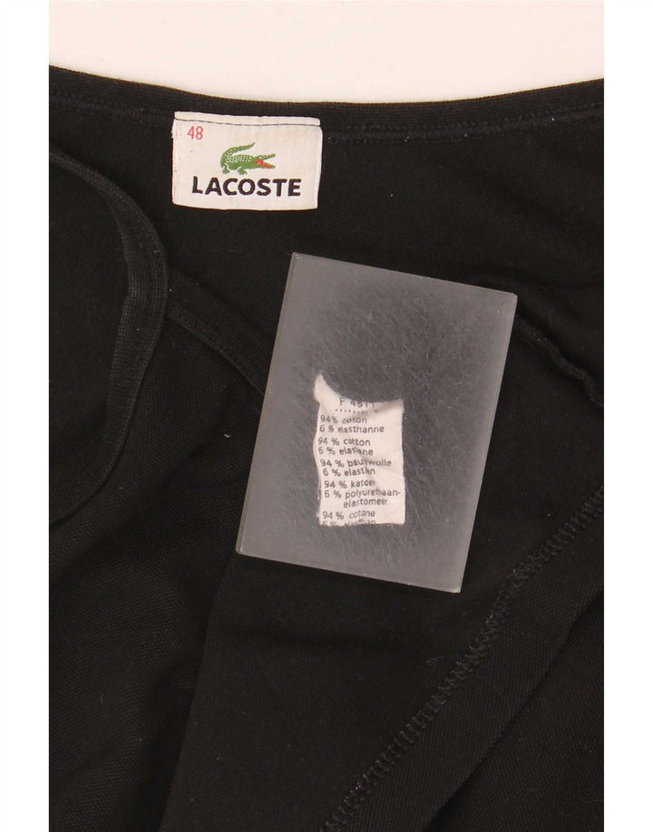Женский топ на бретельках Lacoste, размер 48 XL, черный хлопок
