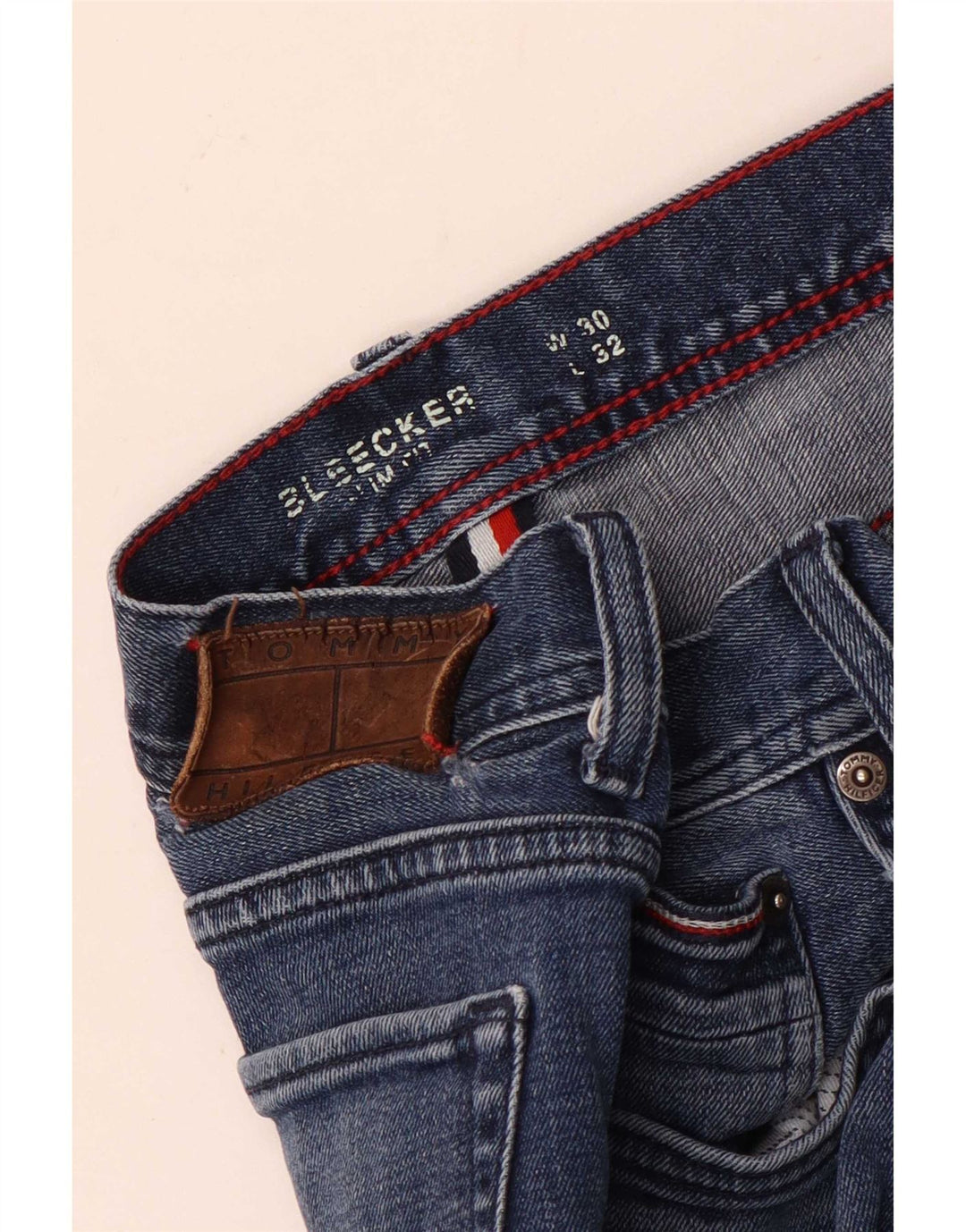 Женские узкие джинсы Tommy Hilfiger Bleecker W30 L32, синий хлопок