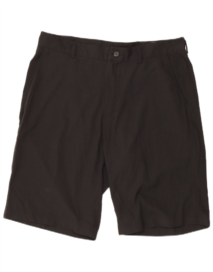 ADIDAS Mens Chino Shorts W38 XL Black Polyester