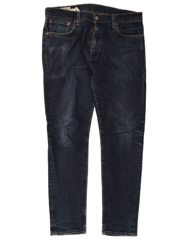 Мужские зауженные джинсы Levi's 512 W33 L30 темно-синие, хлопок