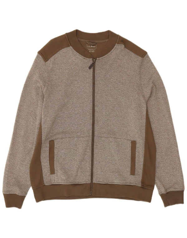 Мужской спортивный костюм L.L.Bean в традиционном крое, верхняя куртка XL, серая с цветными блоками