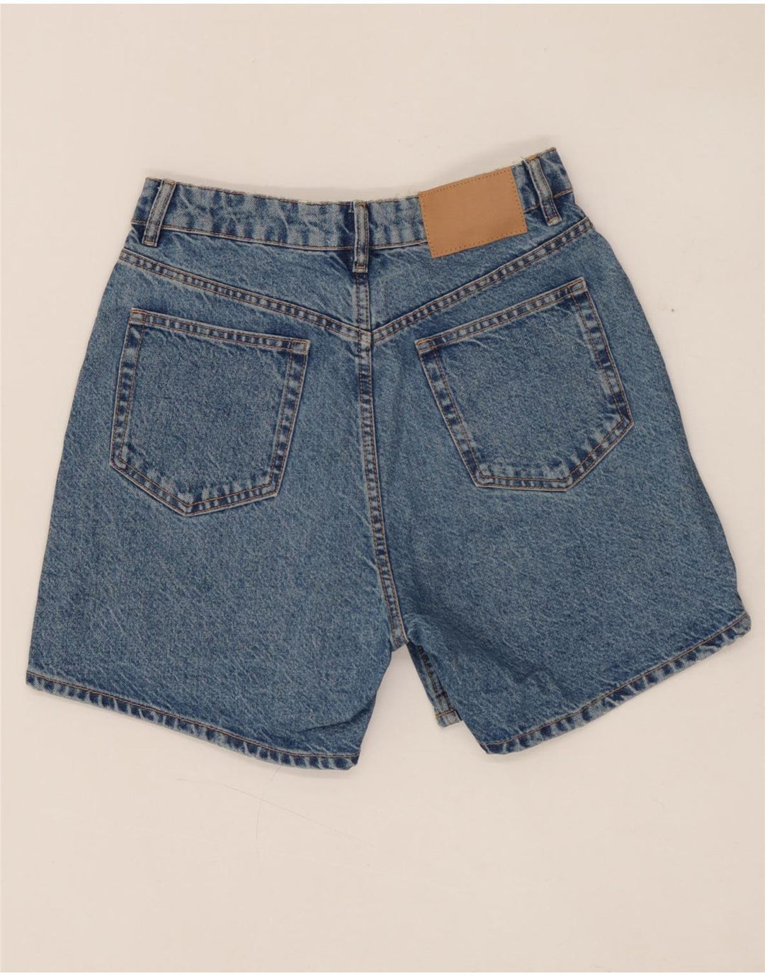 Женские джинсовые шорты ZARA EU 38, маленькие W28, синие, хлопок