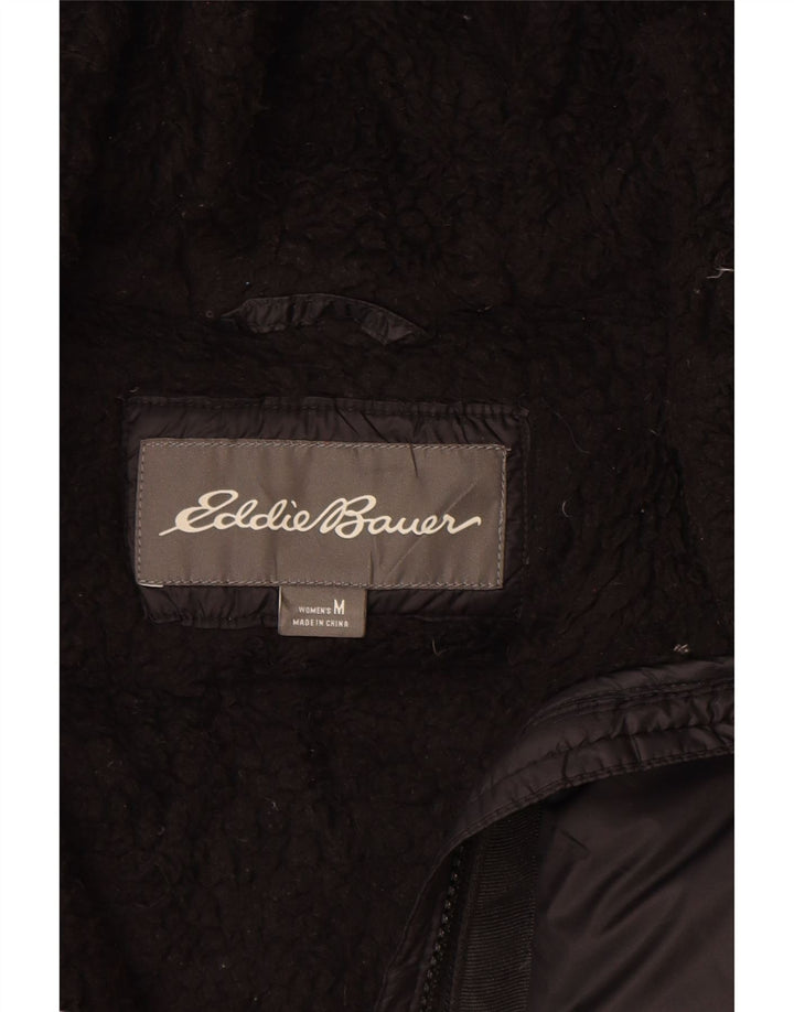 Женская утепленная куртка с капюшоном Eddie Bauer UK 14, средний черный нейлон