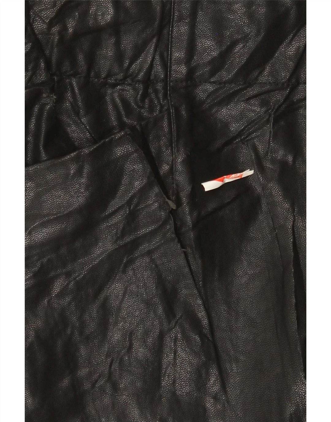 Женская мини-юбка Zara из искусственной кожи, маленькая W26, черная, из полиуретана