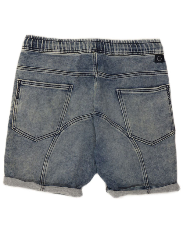 Мужские джинсовые шорты Zara W32, синие, хлопок, большие размеры