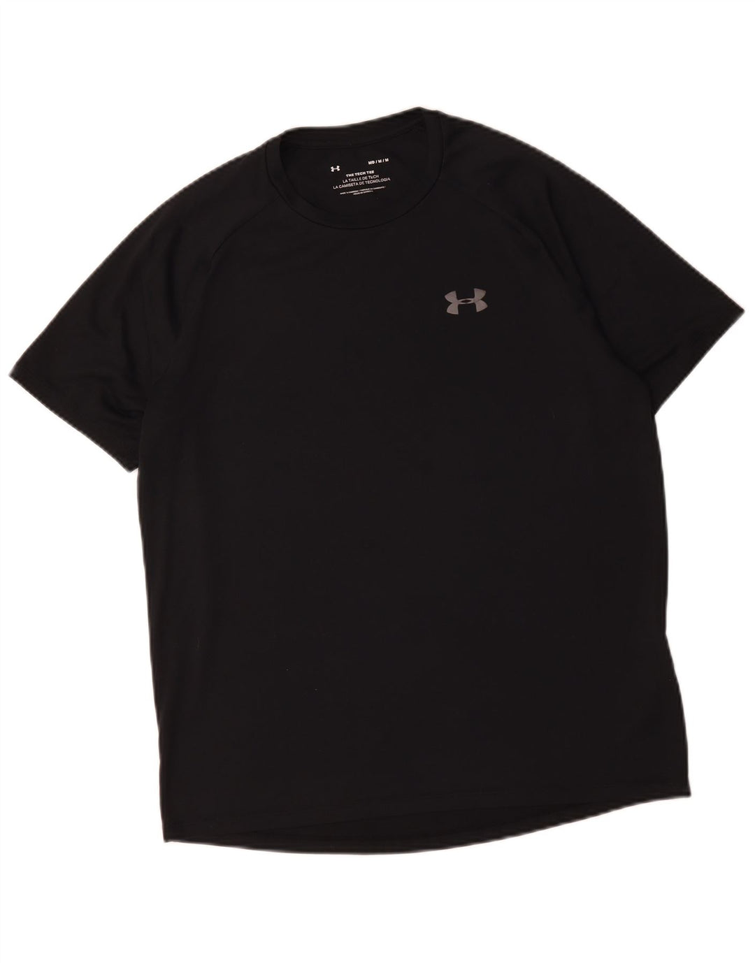 Мужская футболка Under Armour, верх среднего размера, черный полиэстер