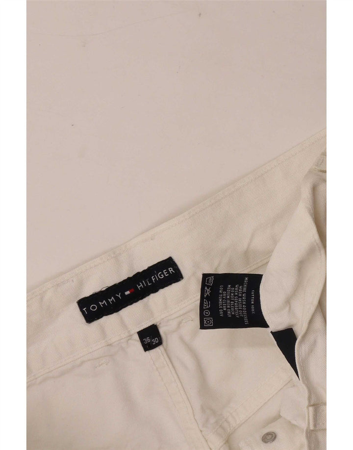 Мужские прямые джинсы Tommy Hilfiger W36 L30, белый хлопок