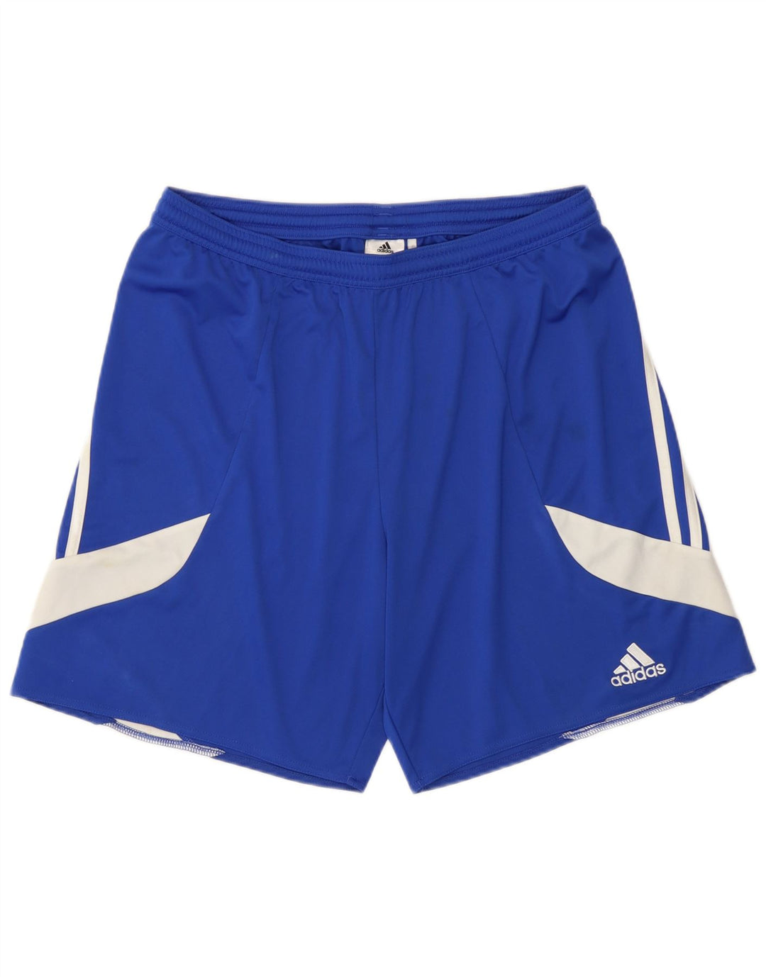Мужские спортивные шорты Adidas Climalite, большие синие полиэстер с цветными блоками