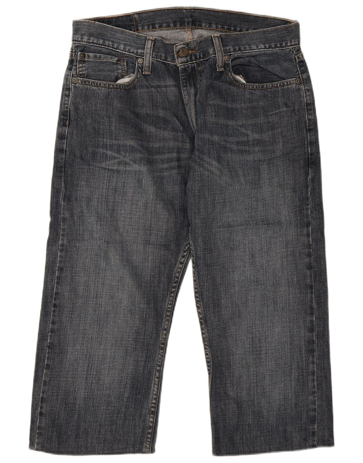 Мужские прямые джинсы-капри Levi's 514 W34 L21 синие, хлопок
