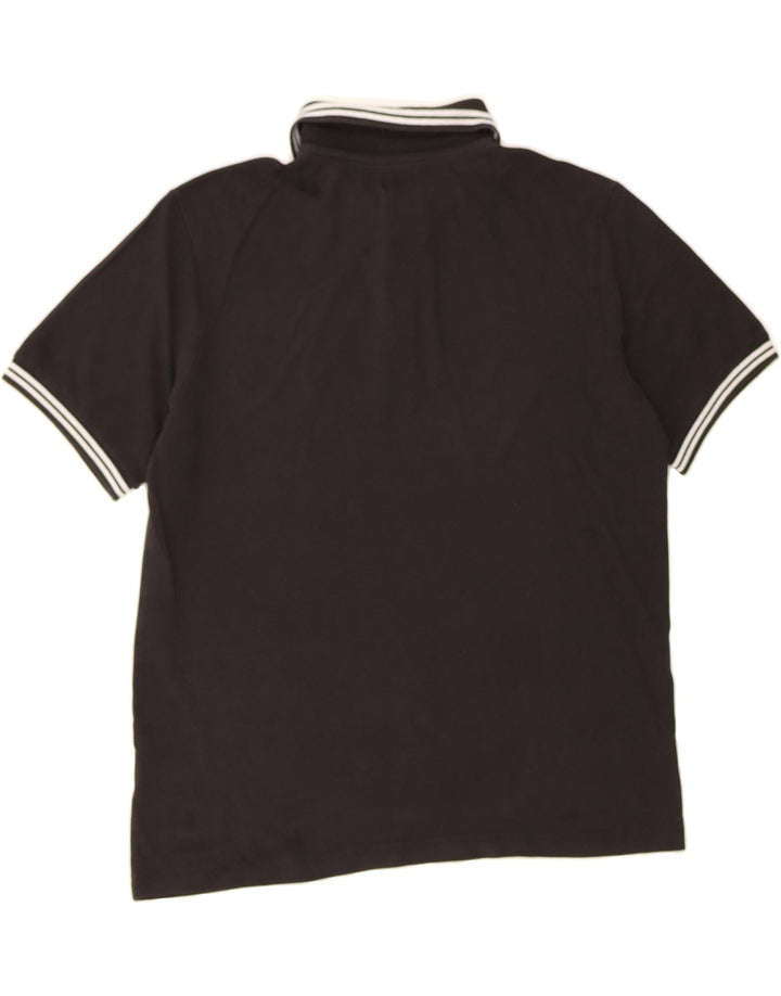 KAPPA Mens Polo Shirt Large Black Cotton Vintage Kappa and Second-Hand Kappa from Messina Hembry 
