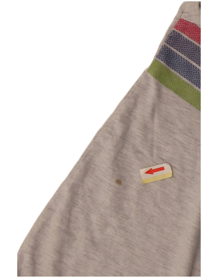 Женская укороченная футболка с рисунком Superdry UK 12, средний серый в полоску