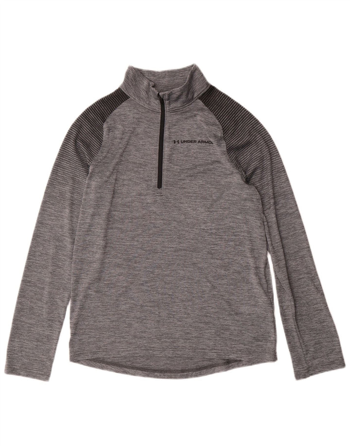 Пуловер спортивный костюм UNDER ARMOR для мальчиков 11–12 лет, большая серая полоска
