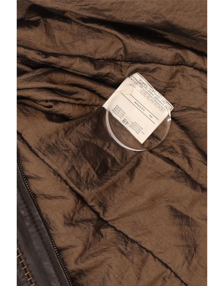 Куртка женская кожаная Mabrun IT 48 XL черная кожа