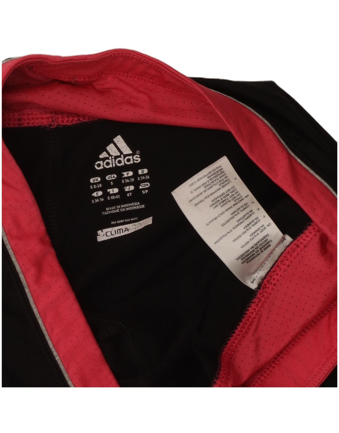 Женские леггинсы-капри ADIDAS Climalite UK 8/10, маленькие черные, полиэстер