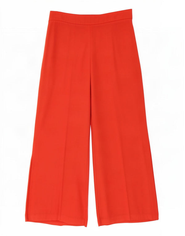 Женские широкие капри Zara, средние W28 L22, оранжевые, полиэстер