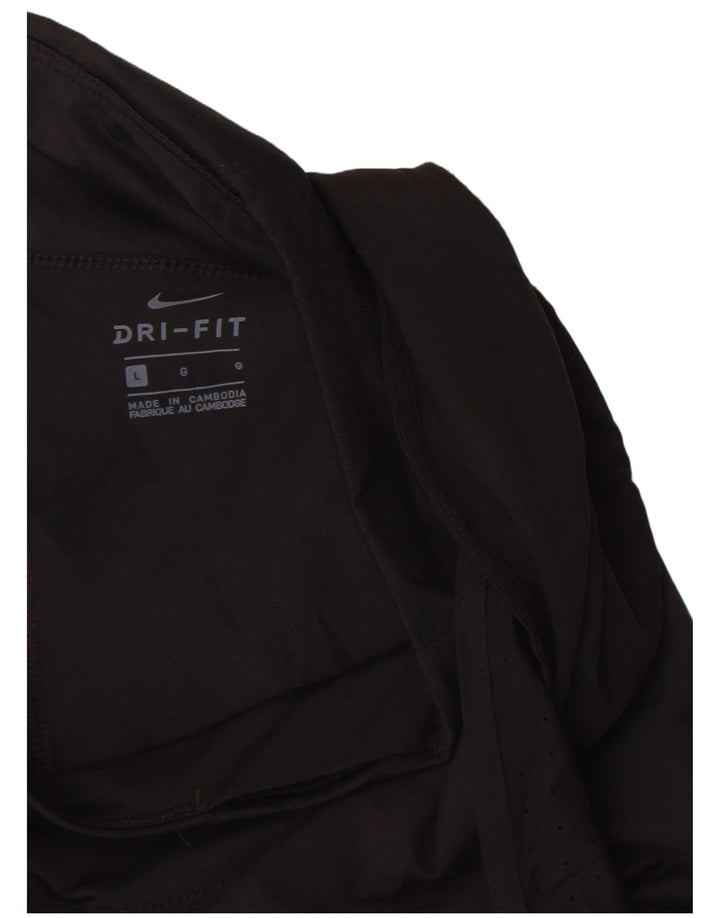 Женские спортивные шорты Nike Dri Fit UK 14, большие черные, полиэстер