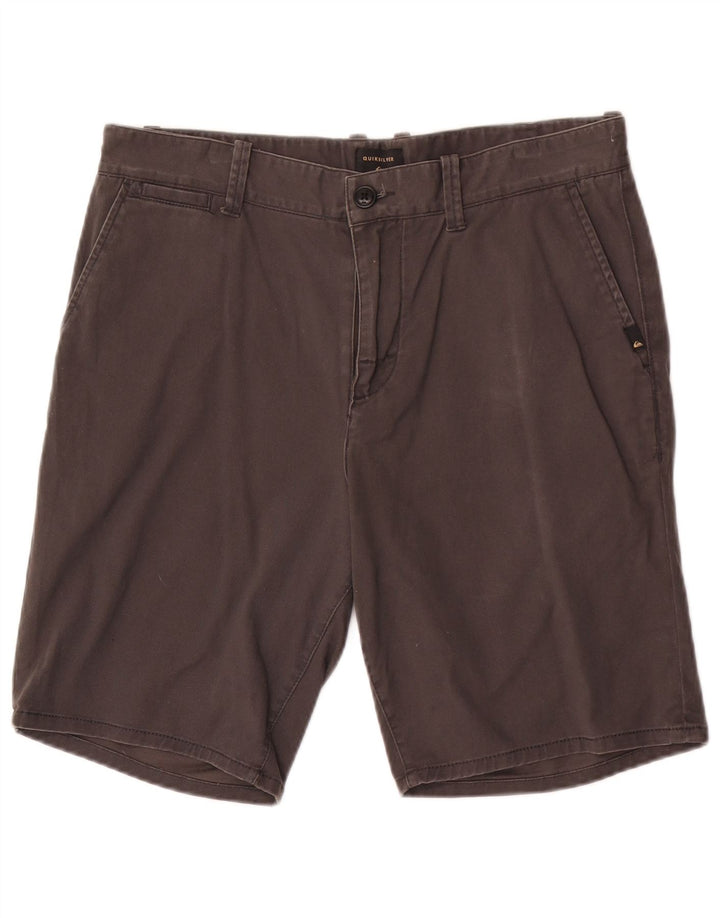 Мужские шорты чинос Quiksilver W32 среднего серого цвета