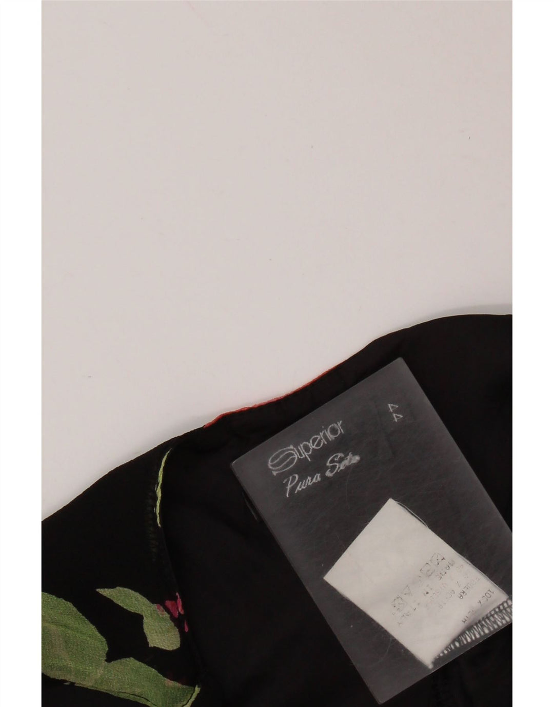 Женское платье-комбинация SUPERIOR IT 44, средний черный с цветочным принтом