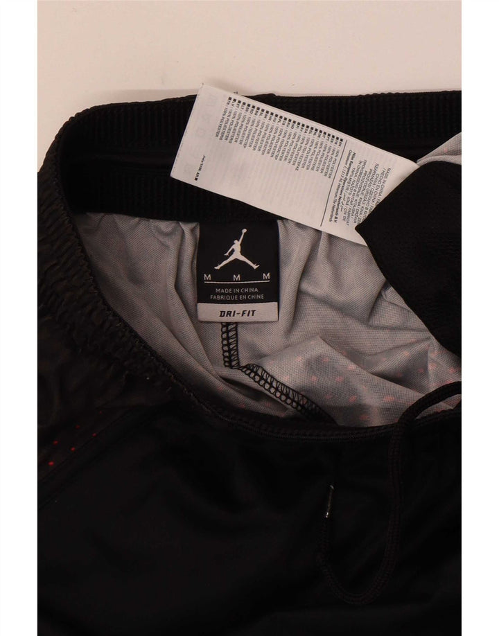 Мужские спортивные шорты Jordan Dri Fit, средний черный, полиэстер с цветными блоками