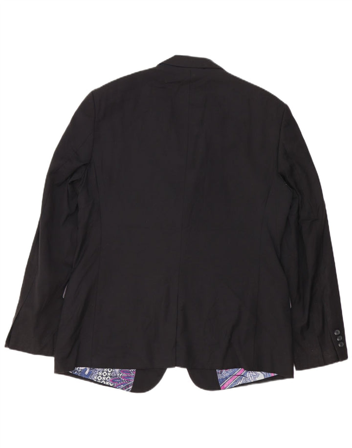 Мужской пиджак на двух пуговицах TED BAKER UK 42 XL, черная шерсть