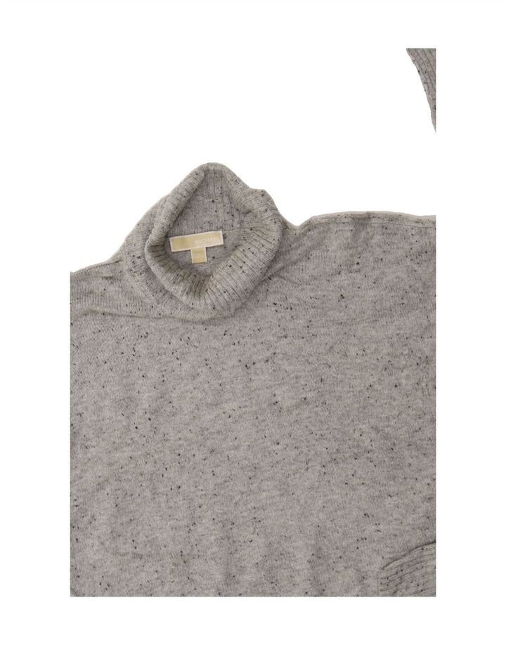 MICHAEL KORS Womens Roll Neck Jumper Sweater UK 16 Large Grey Winter Vintage Michael Kors and Second-Hand Michael Kors from Messina Hembry 