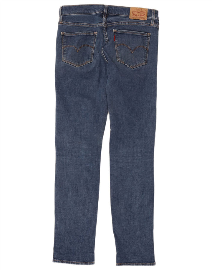 Женские узкие джинсы Levi's 312 с потертостями W28 L27, синий хлопок