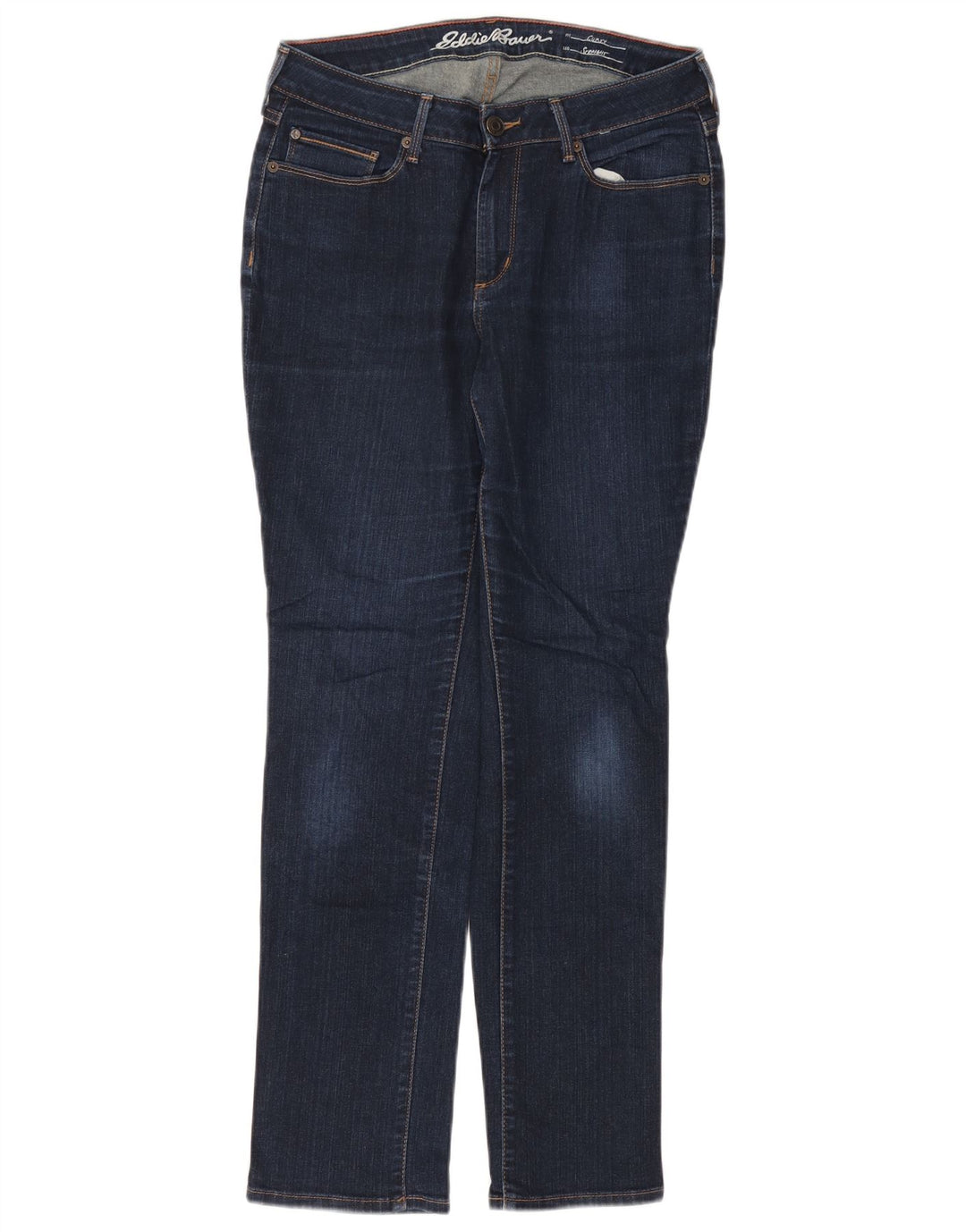 Женские прямые джинсы Eddie Bauer US 8, средние W29 L29, темно-синие, хлопковые