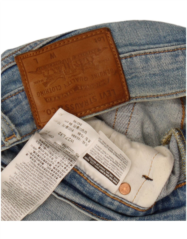 Женские джинсы скинни LEVI'S W27 L32 Синие, хлопок